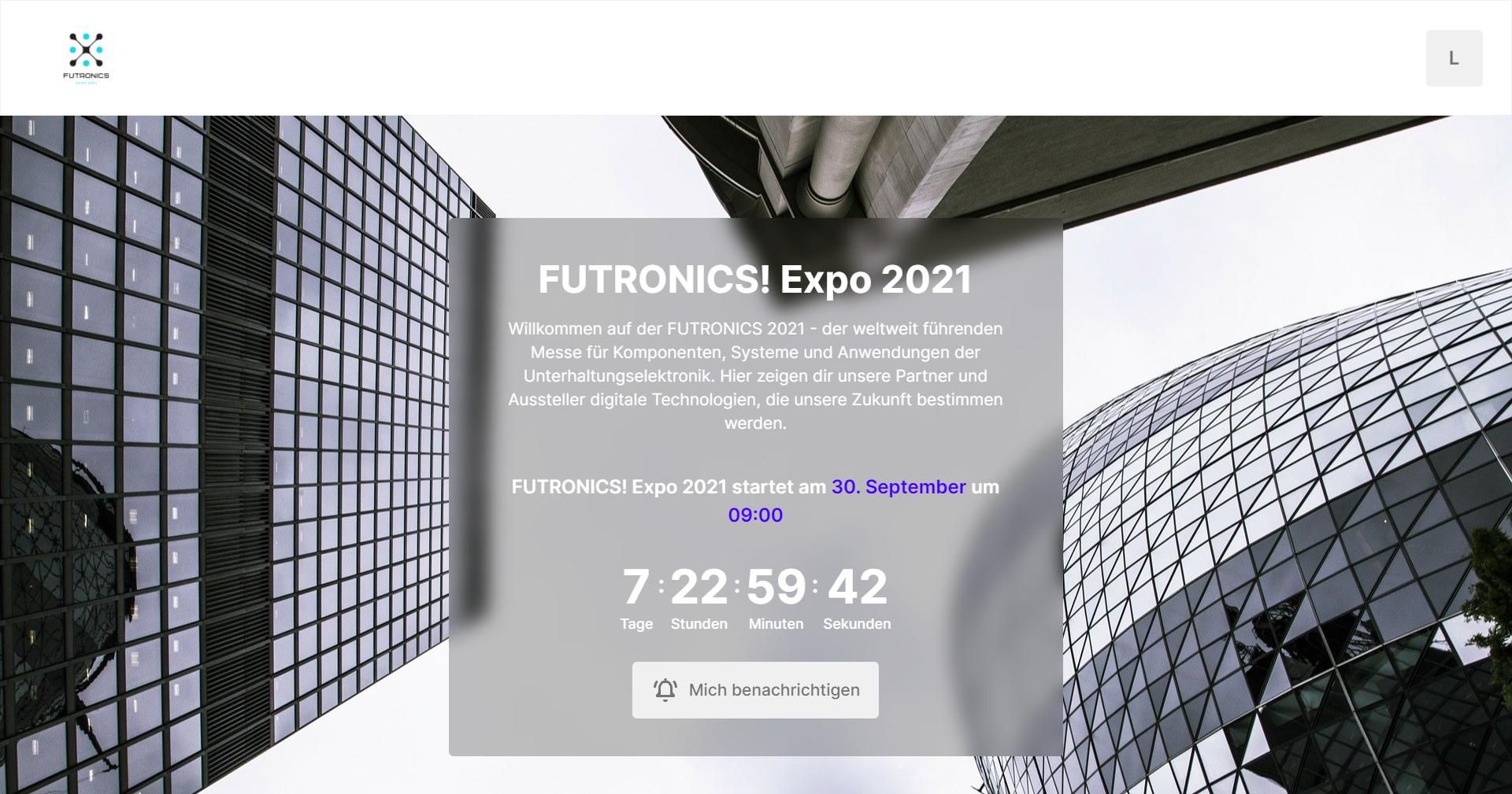 Webseiteteaser für Ihre Expo auf der Besucherseite